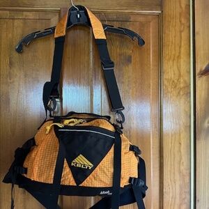 Orange and Black Women's Bag